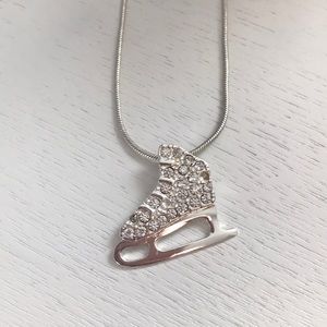 Ice skate necklace